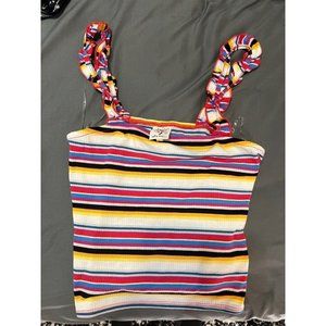 NWT Striped Crop Top
